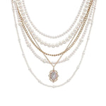 Multi-layered Pearl Necklace