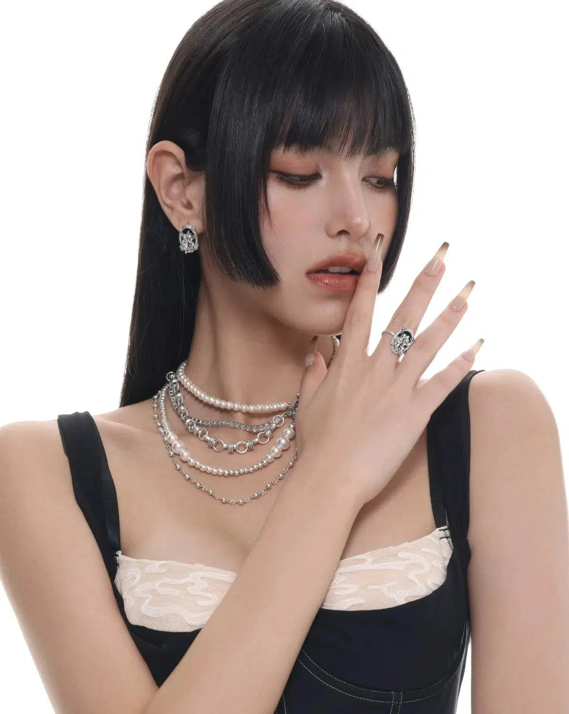 Multi-layered Pearl Necklace