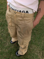Multi-pocket Double-pleated Cargo Pants