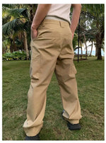 Multi-pocket Double-pleated Cargo Pants