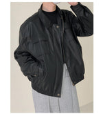 Multi-pocket Leather Jacket