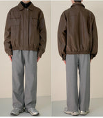 Multi-pocket Leather Jacket