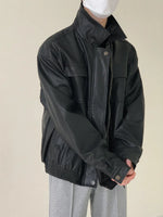 Multi-pocket Leather Jacket