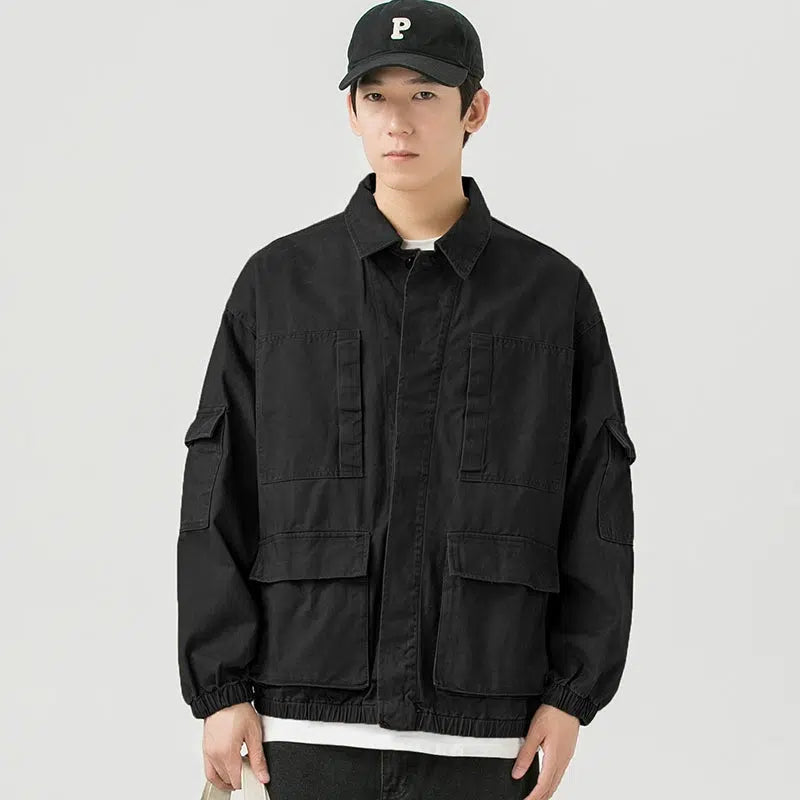 Multi-pocket Shirt Jacket