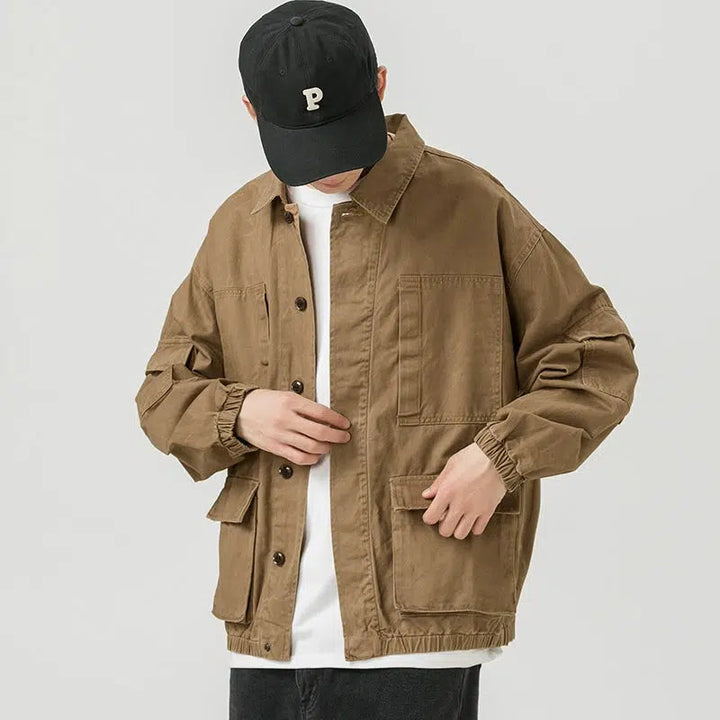 Multi-pocket Shirt Jacket