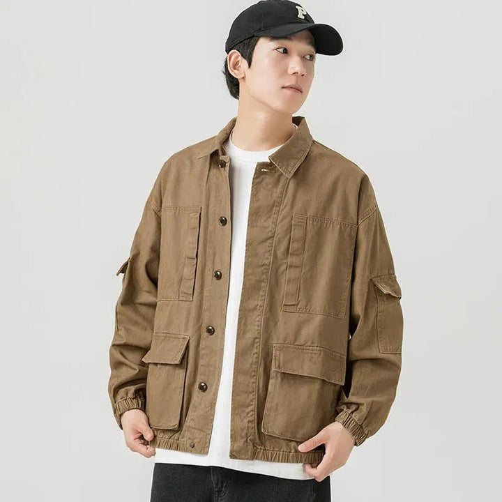 Multi-pocket Shirt Jacket