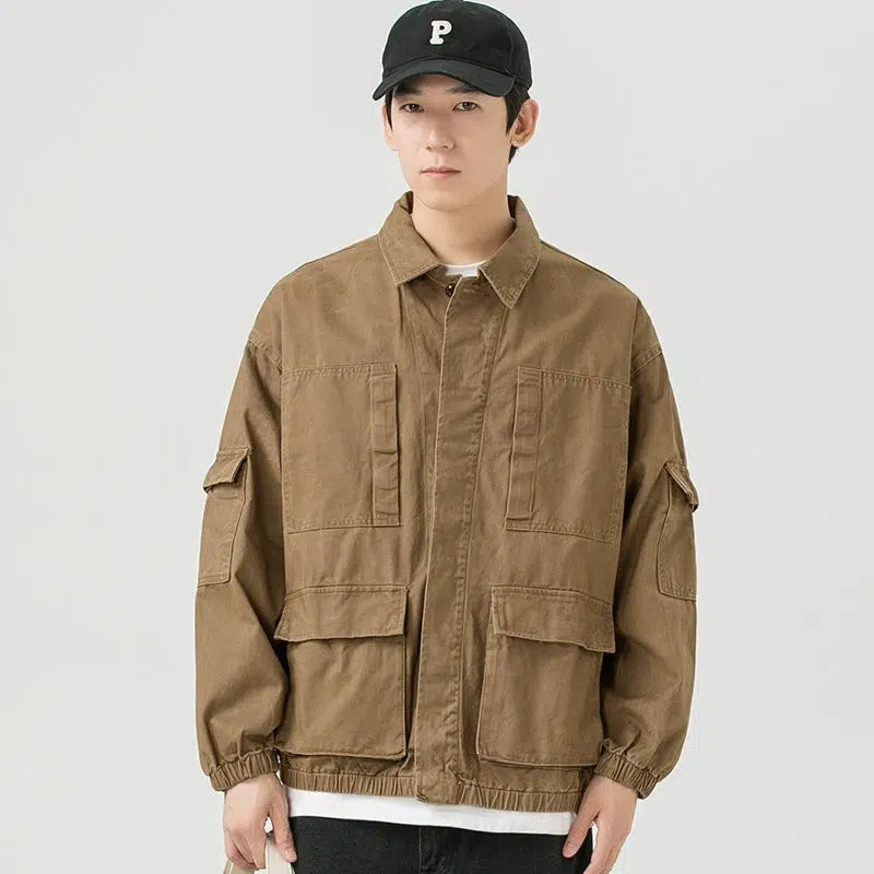 Multi-pocket Shirt Jacket