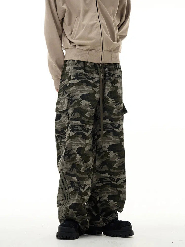Multi-pocket Straight Camouflage Pants
