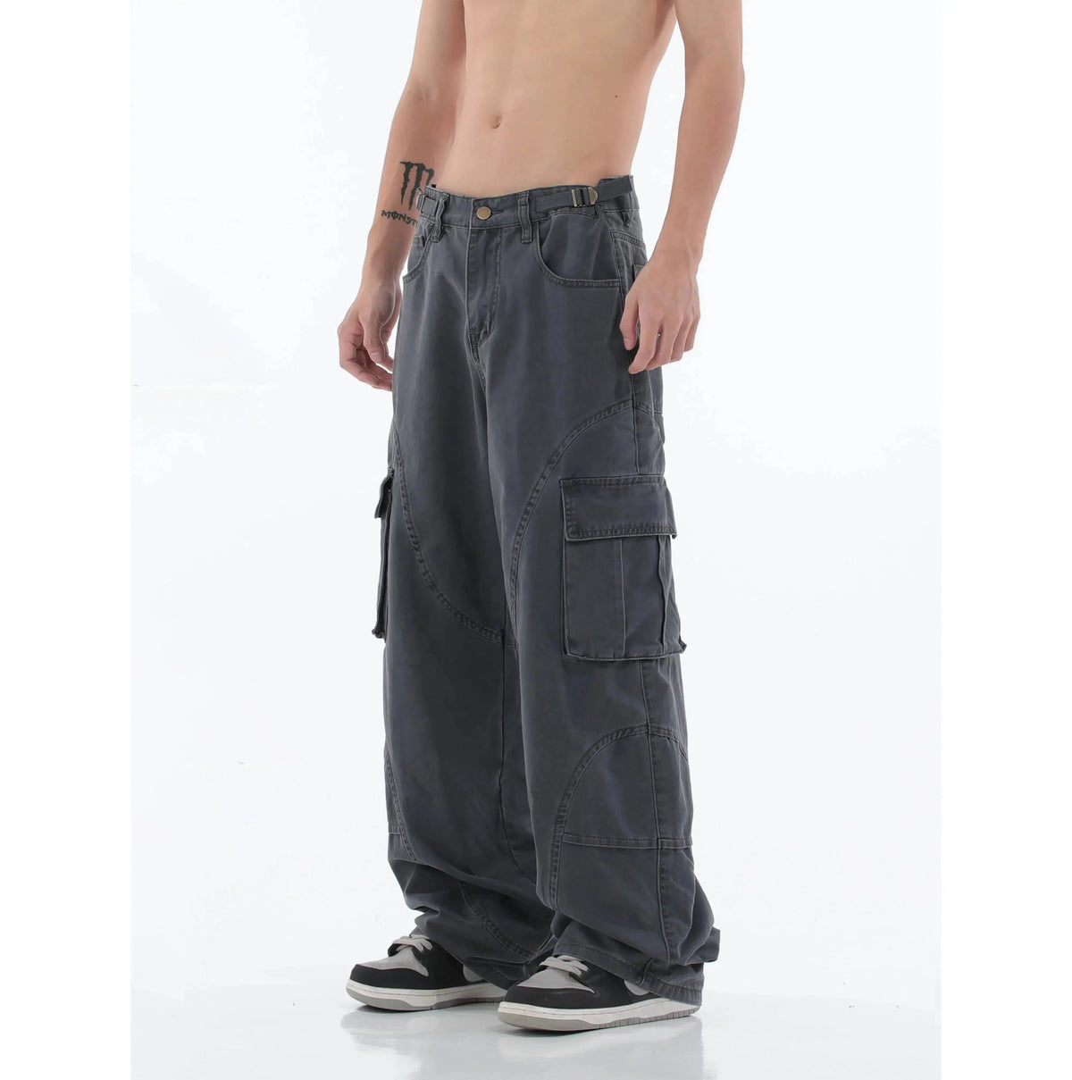 Multi-pocket Straight Loose Cargo Pants