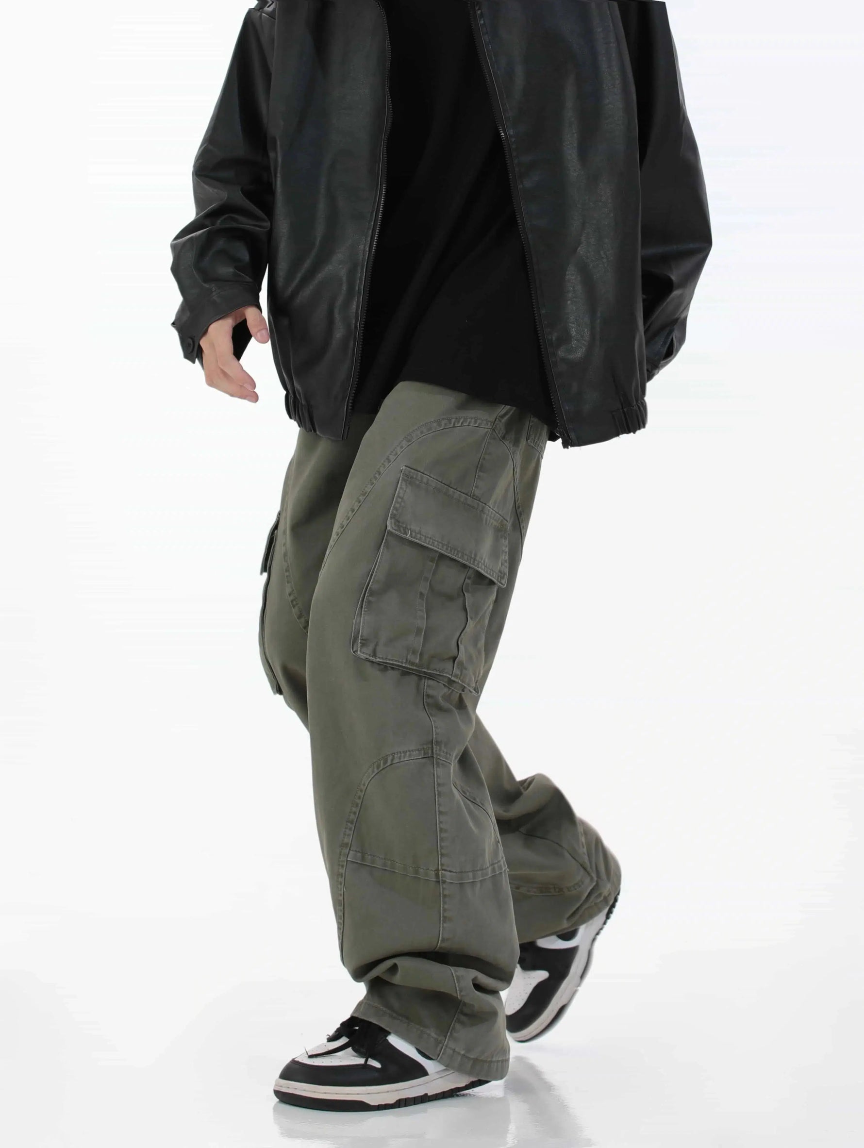 Multi-pocket Straight Loose Cargo Pants