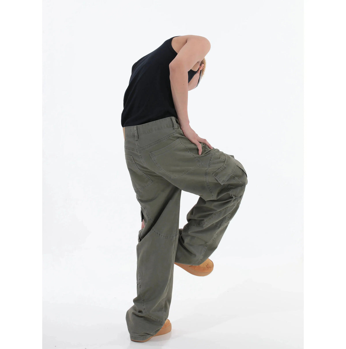 Multi-pocket Straight Loose Cargo Pants