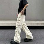 Multi-pocket Wide-leg Cargo Pants