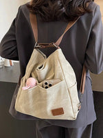Multiple Pockets Canvas Backpack