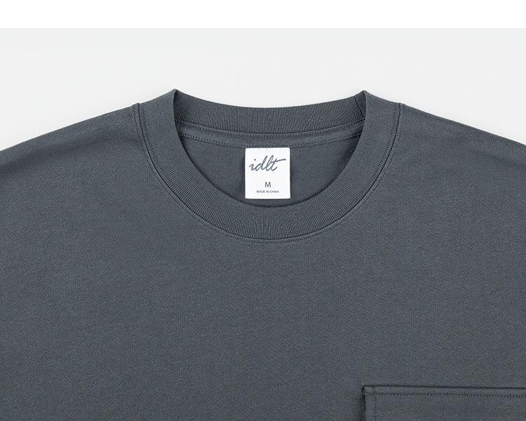 Multiple Pockets Drop Shoulder T-shirt