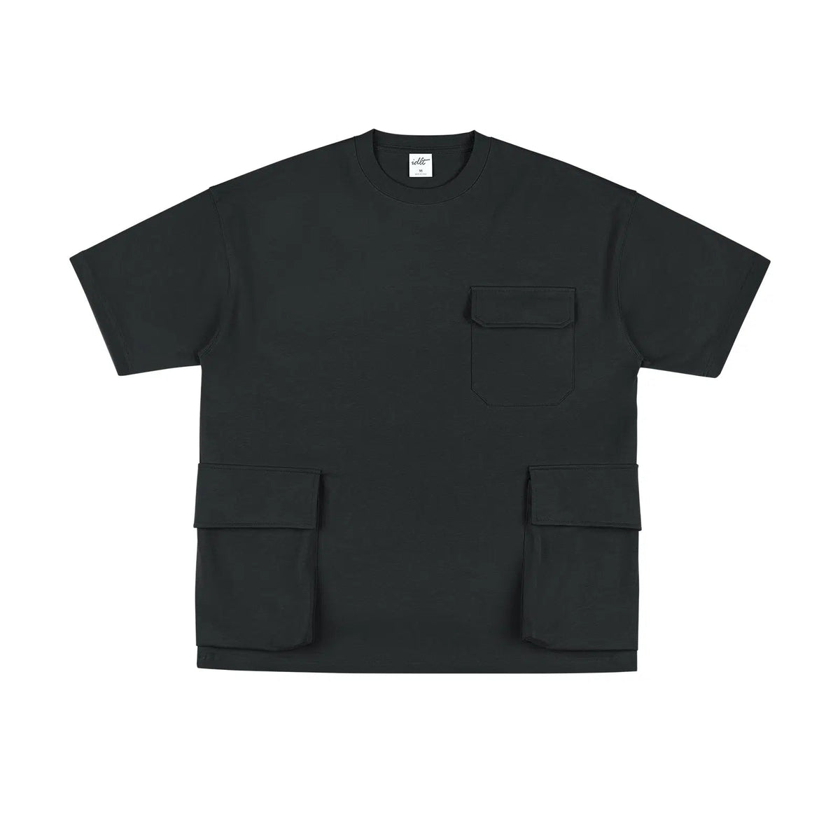 Multiple Pockets Drop Shoulder T-shirt