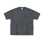 Multiple Pockets Drop Shoulder T-shirt