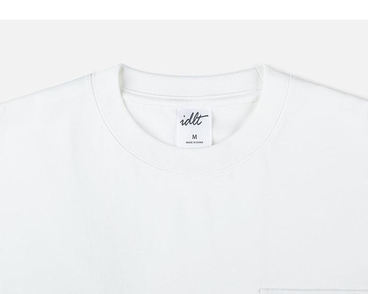 Multiple Pockets Drop Shoulder T-shirt