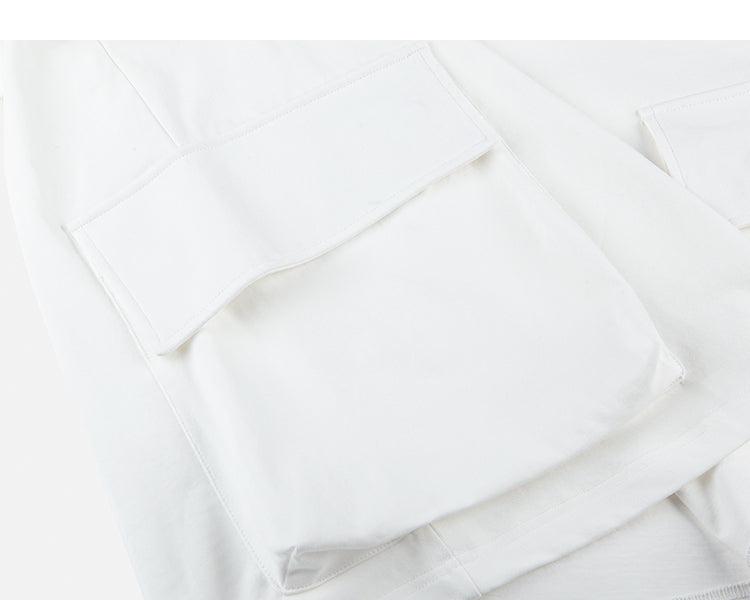 Multiple Pockets Drop Shoulder T-shirt