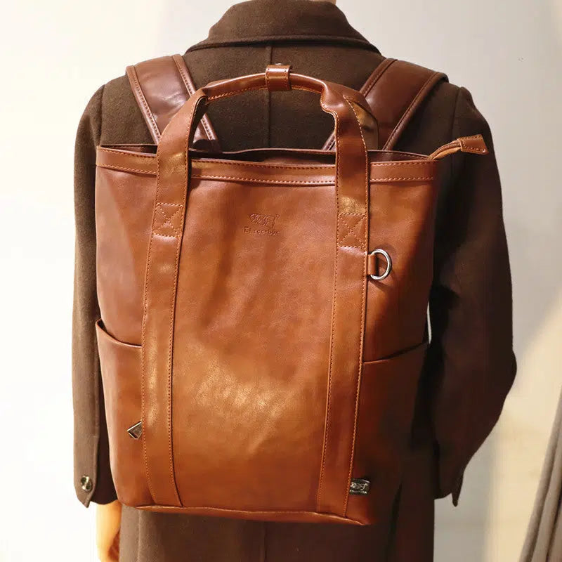 Multipurpose Leather Backpack