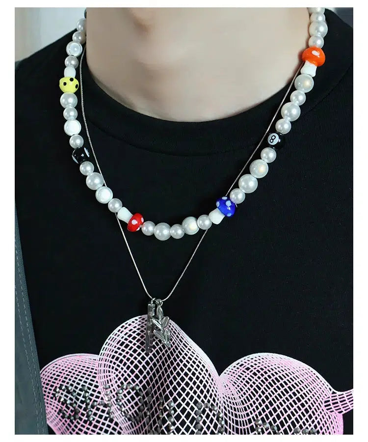 Mushroom Pearl Necklace