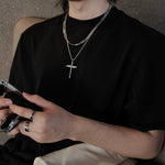 Nail Cross Pendant Necklace