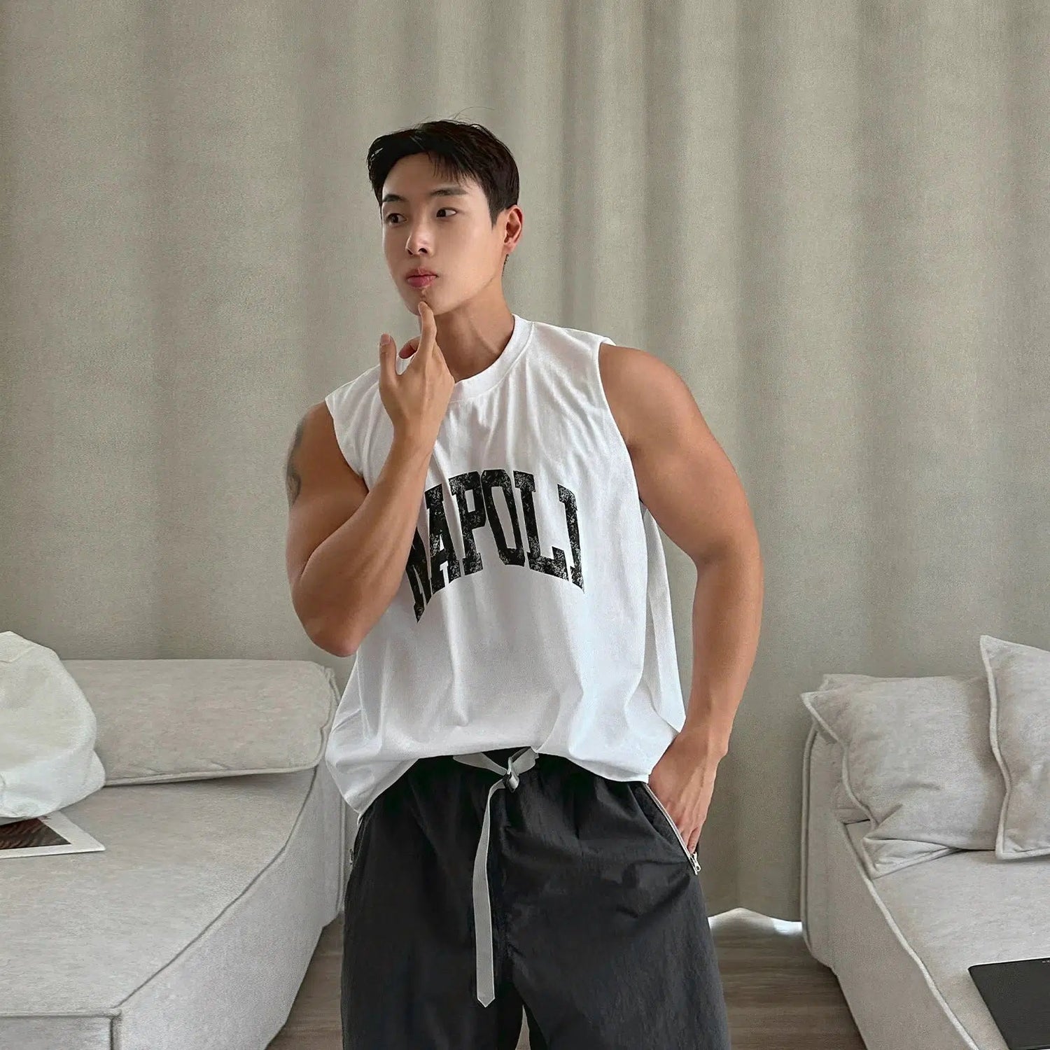 'Napoli' Graphic Tank Top