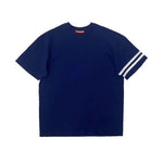 Neckline Drop Shoulder Striped T-shirt