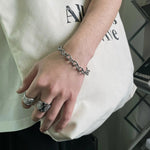 O-shaped Titanium Steel Chain Bracelet