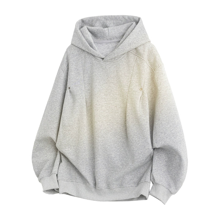 Deconstructed Loose Hooded Sweatshirt