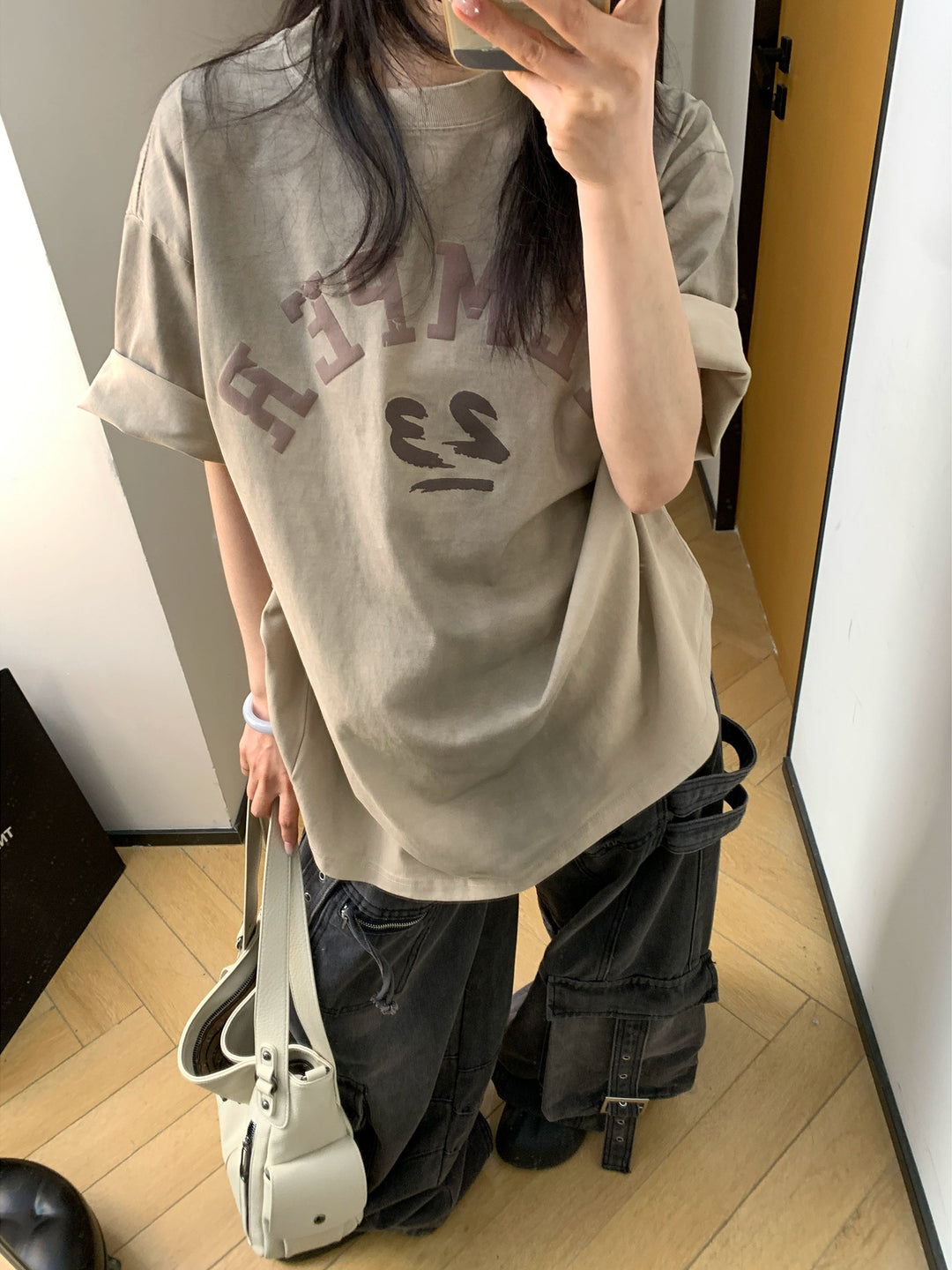 Letter Print Oversized T-Shirt