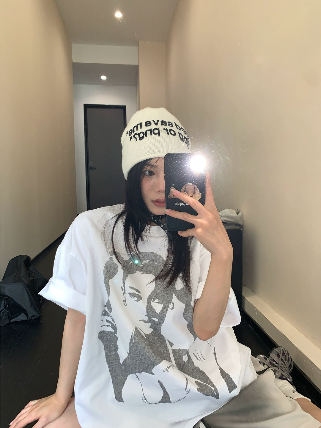 Portrait Print Cotton T-shirt