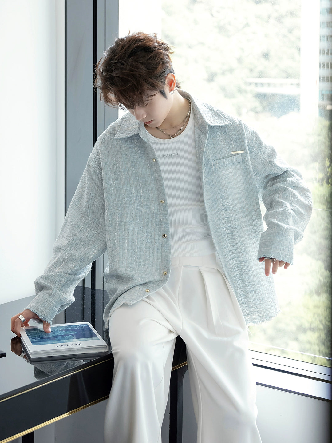 Loose-fit Long-Sleeve Shirt