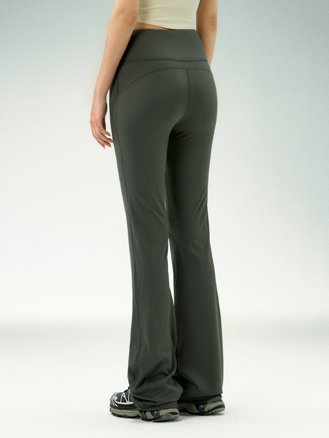 Lage Taille Flared Yoga Sportbroeken 