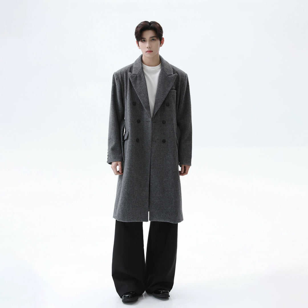 Oversized Wool Long Trench