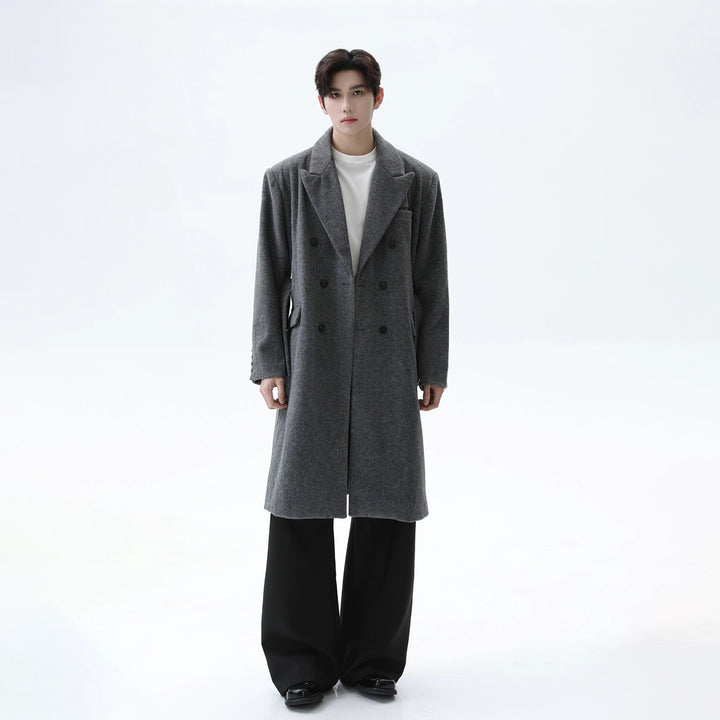 Oversized Wool Long Trench