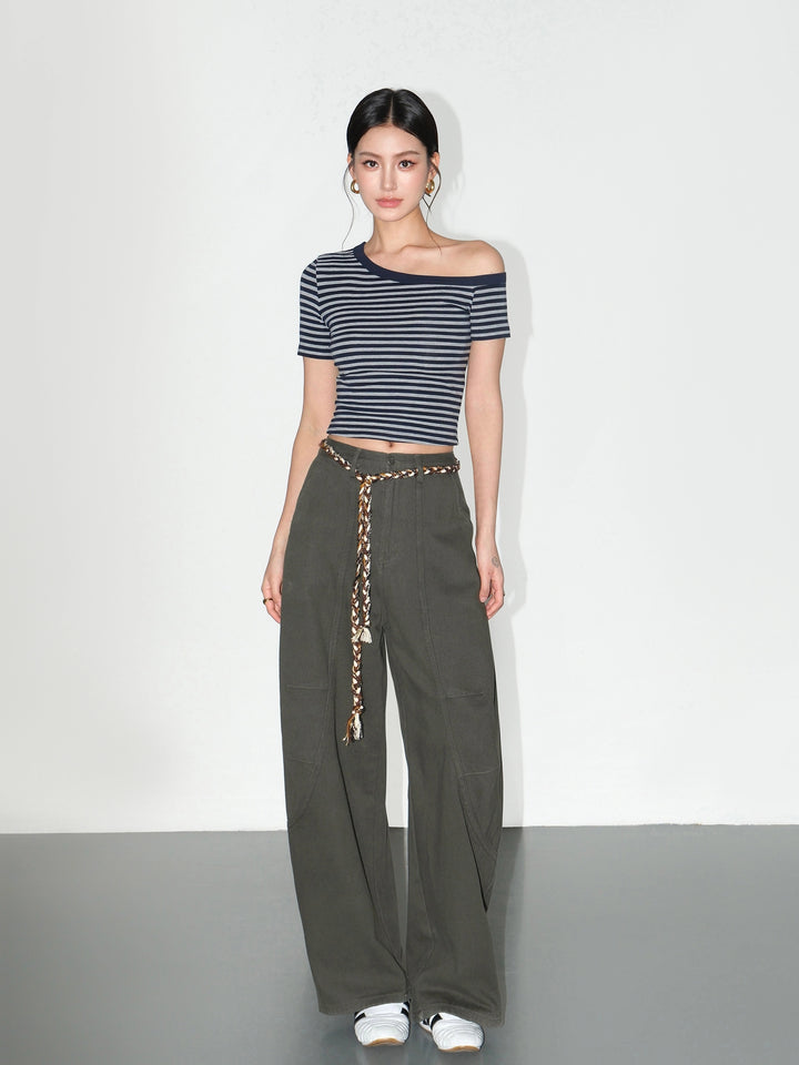 Loose Wide-Leg Workwear Jeans
