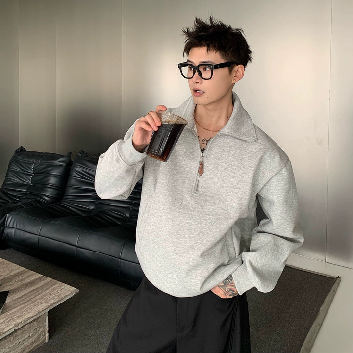 Half-Zip Loose Fit Commuter Sweatshirt