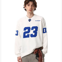 Number Print Long Sleeve Sweatshirt