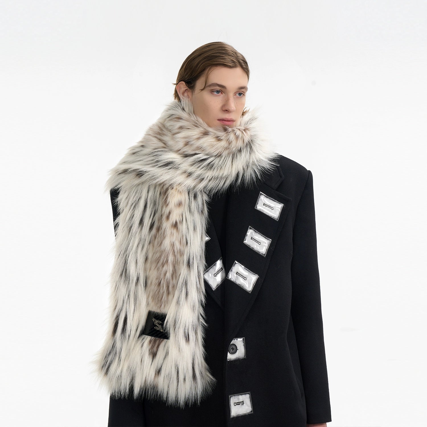 Plush Imitation Mink Fur Scarf