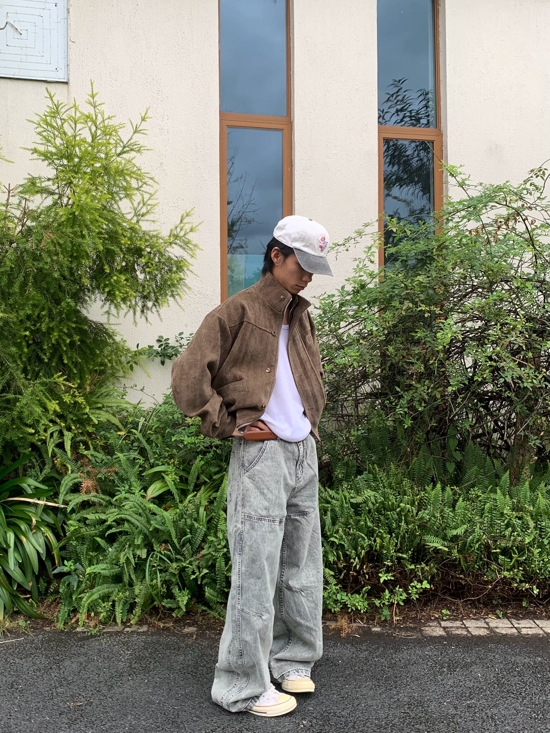 Vintage Washed Wide Leg Denim Pants 5