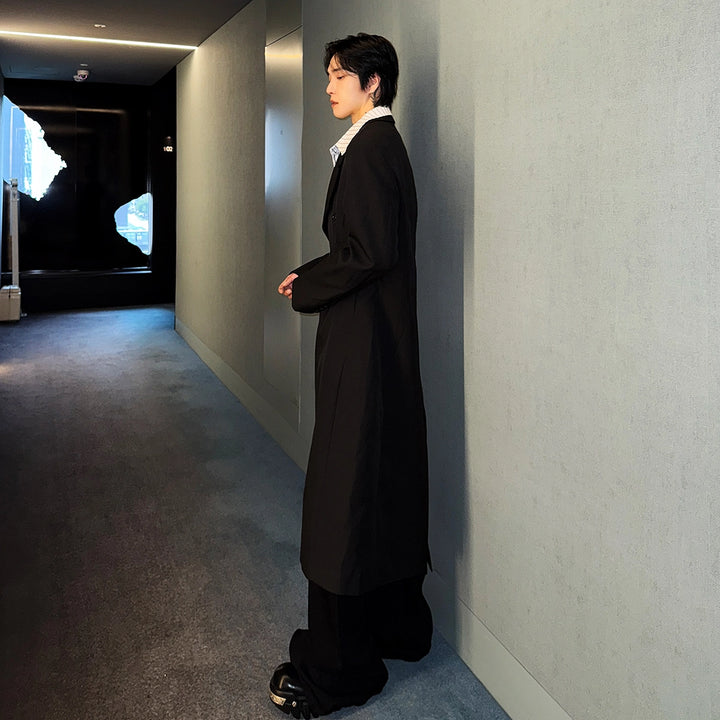 Mid-Length Slim Fit Trench Coat