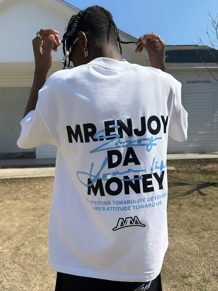 グラフィティレター印刷ショートスリーブTシャツ 