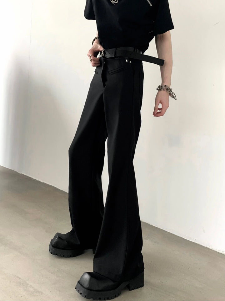 Pantaloni deconstructed multi-uso a gamba dritta svasata 