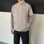 Zippered Stand Collar Fleece Jacket 4