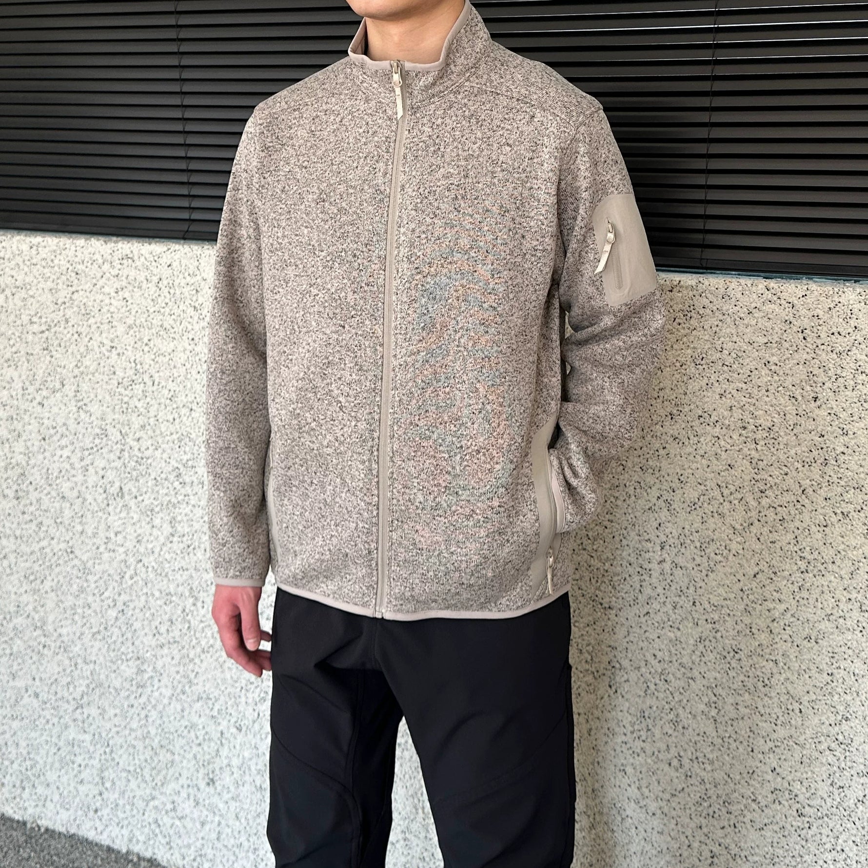 Zippered Stand Collar Fleece Jacket 4