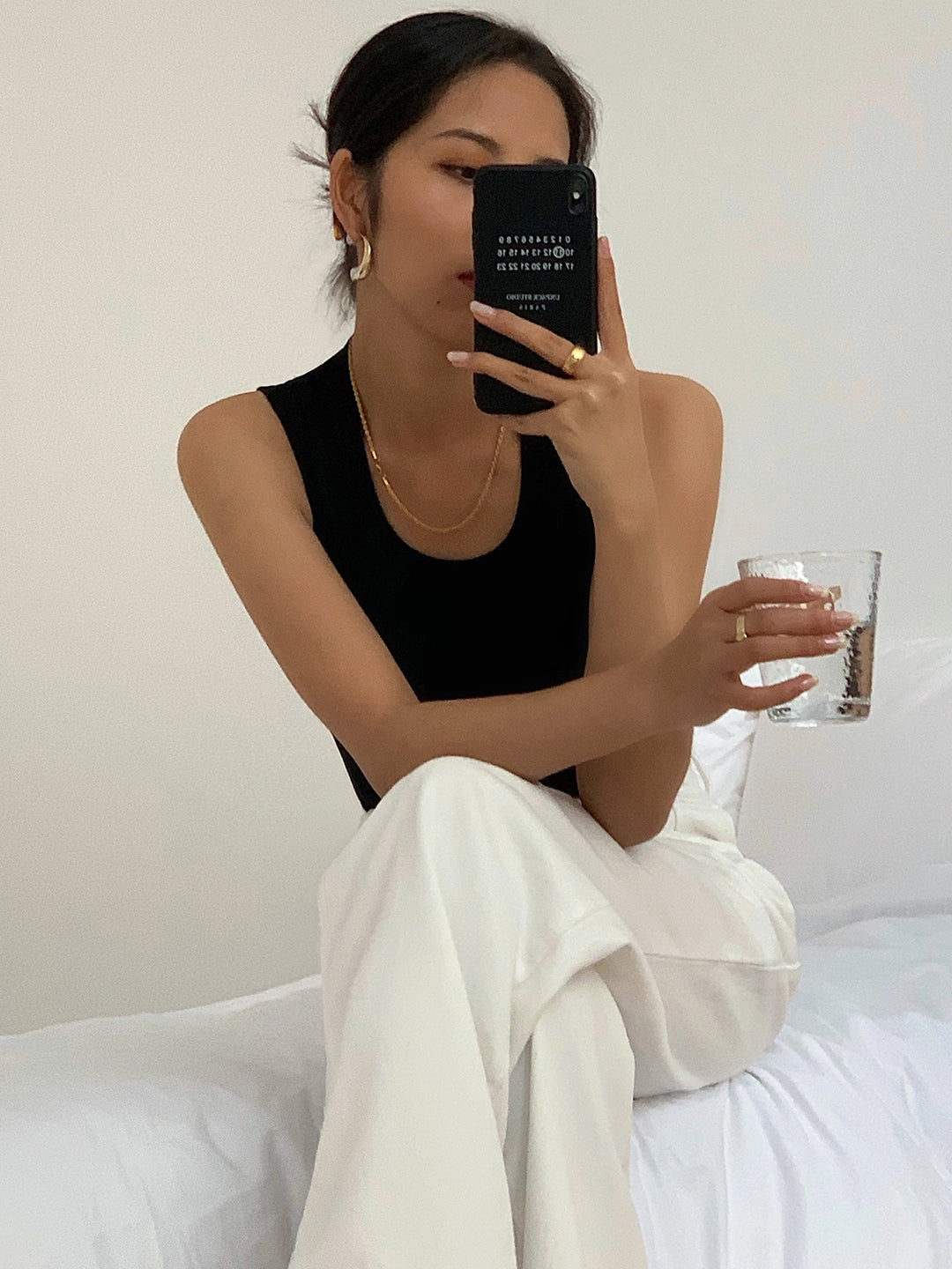 Slim Fit Sleeveless Ribbed Crop Tank