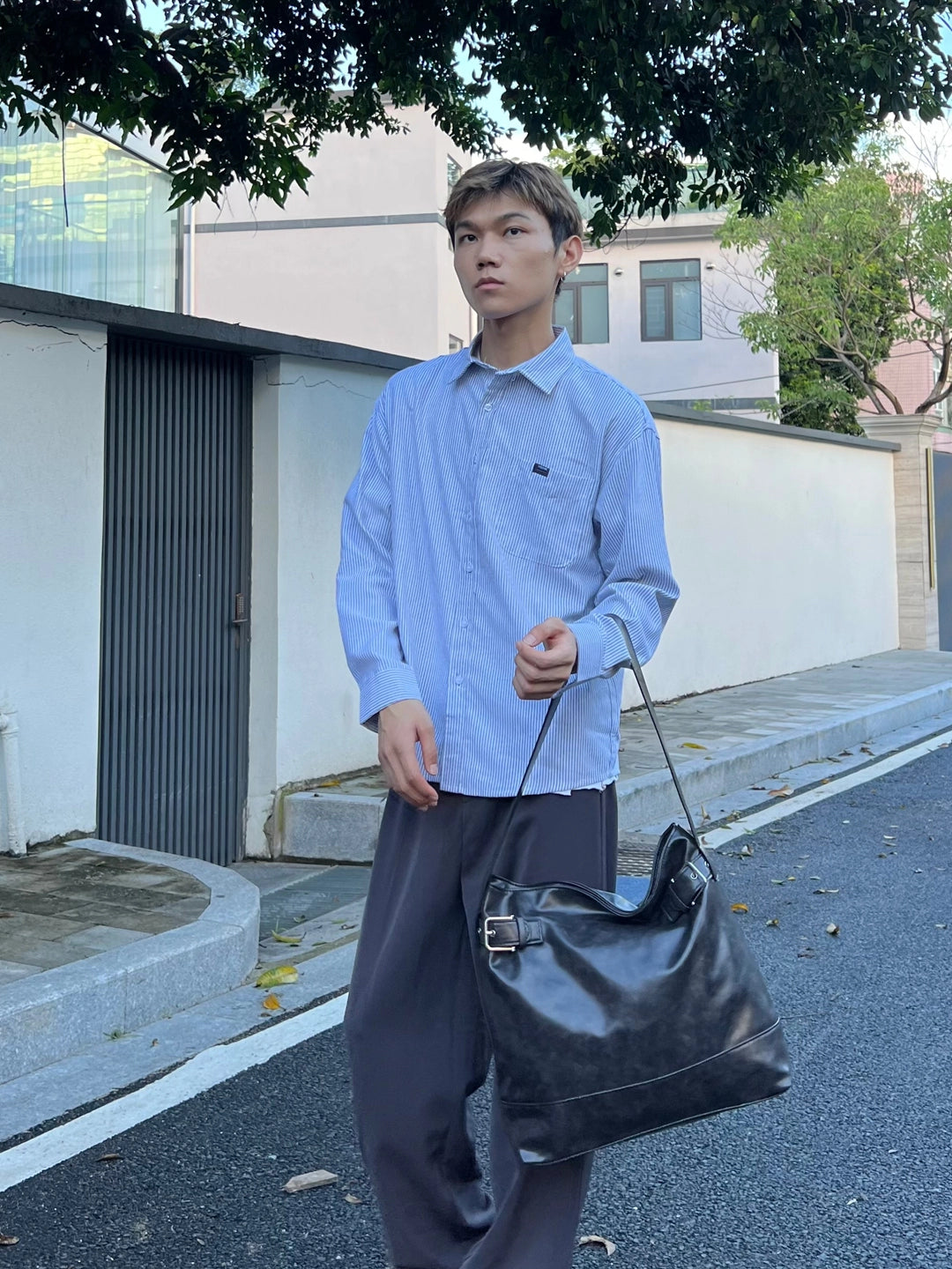 Retro Leather Messenger Bag