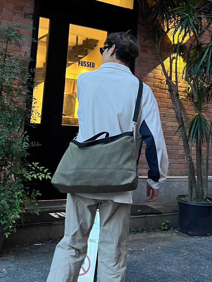Borsa a tracolla hobo in tela per pendolari 