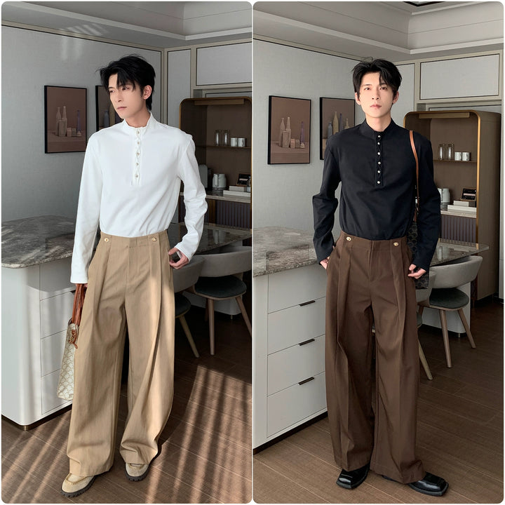 Long Sleeve Mock Neck Pullover