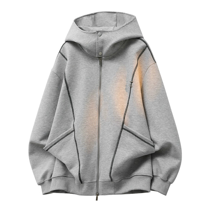 Zip Up Hooded Sweatshirt Jacket